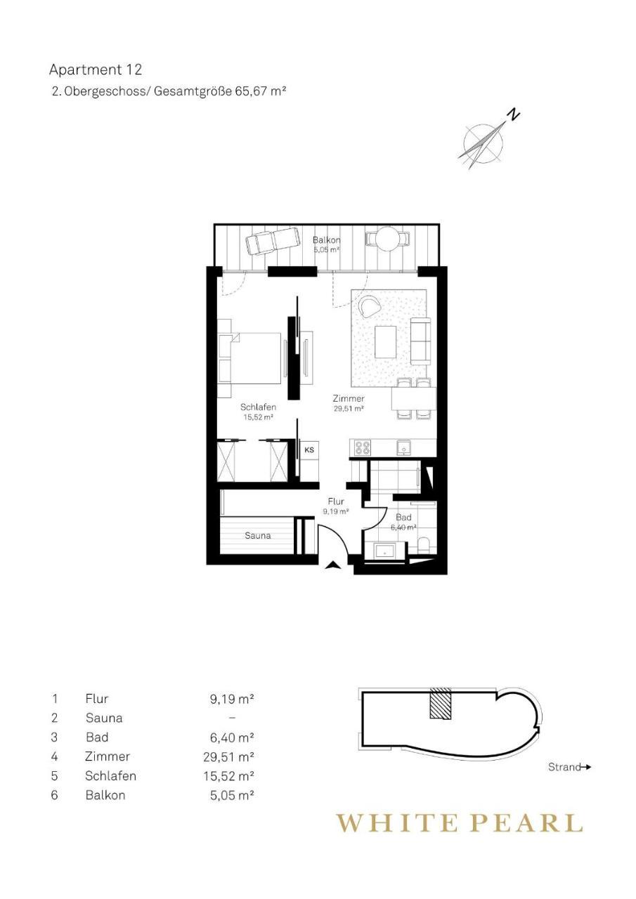 טימנדורפר שטרנד White Pearl Apartment 2.12 מראה חיצוני תמונה